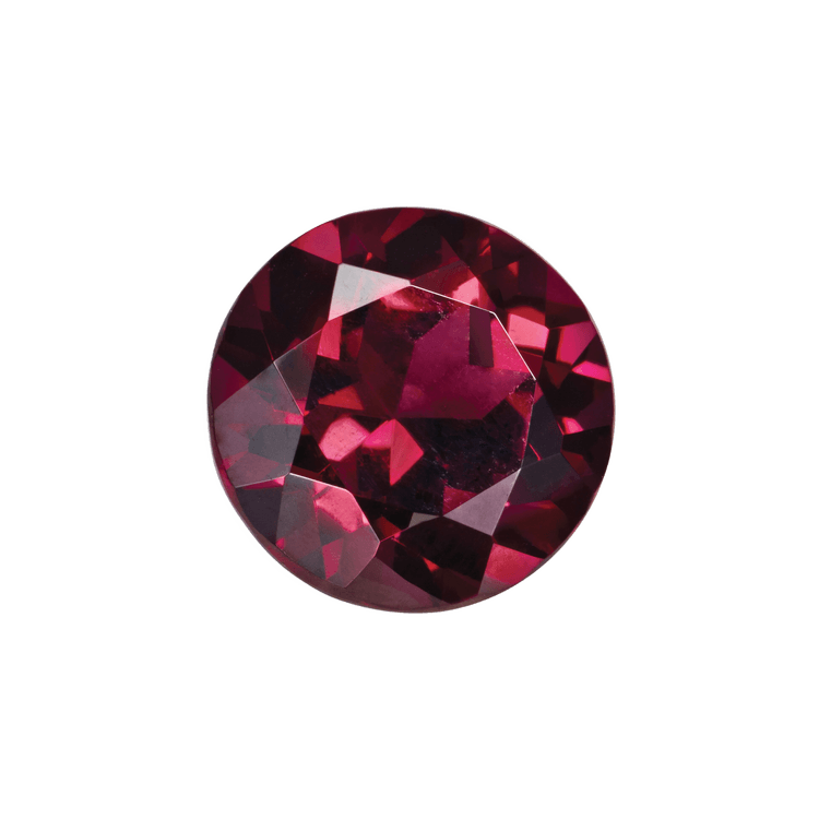 Rhodolite garnet with a vibrant raspberry-red tone