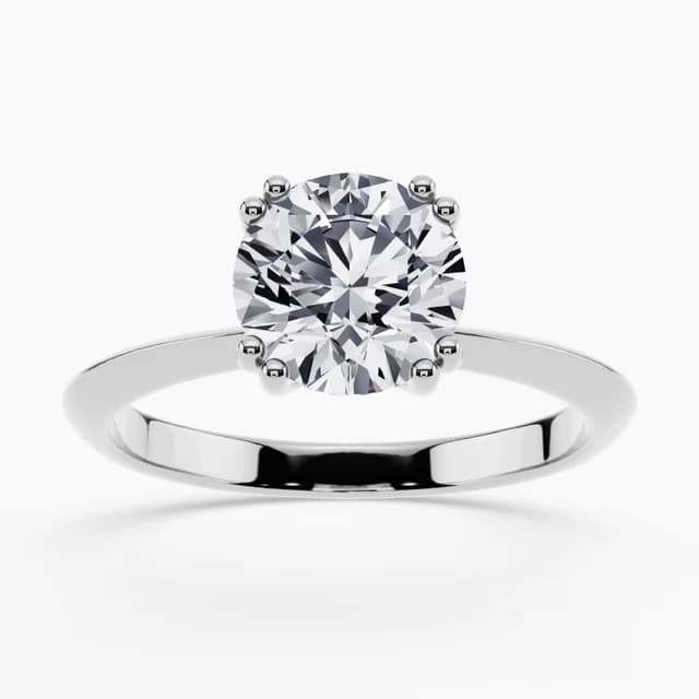 Ring featuring a hidden diamond set inside the band