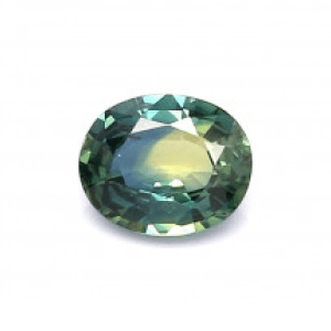 Fancy sapphire with a striking yellow shade