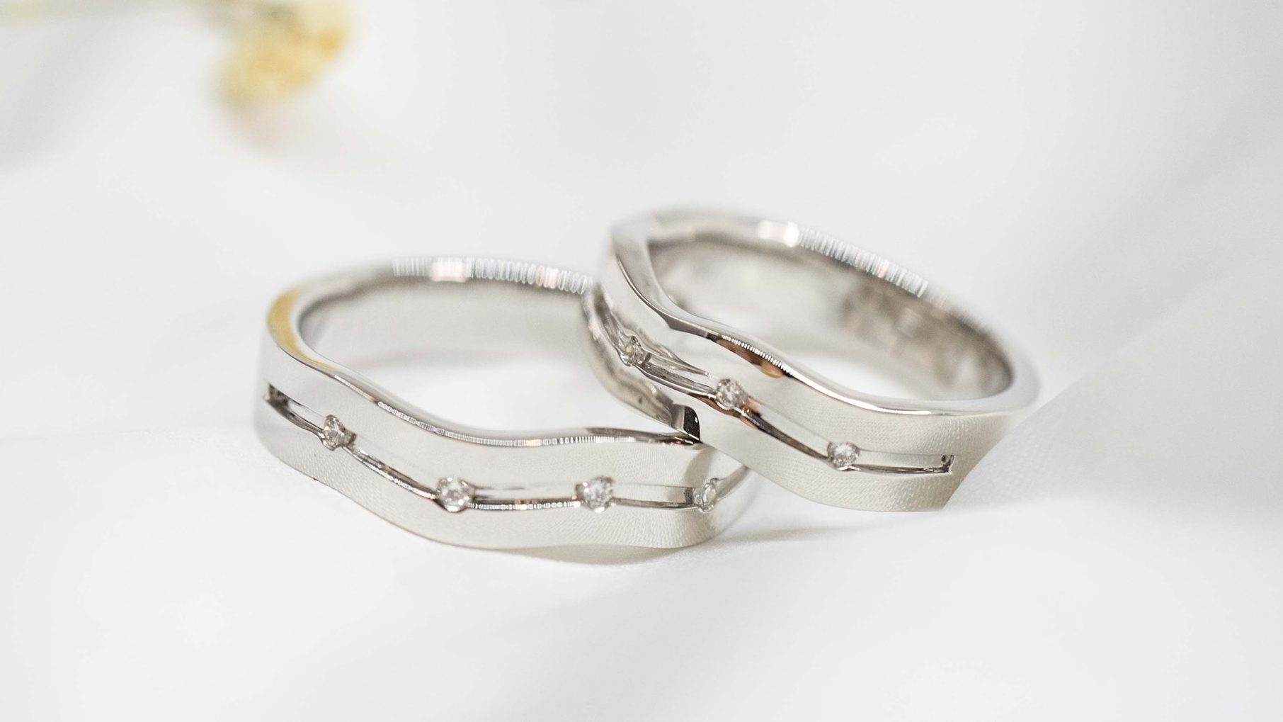 Couple Wedding Bands in Michael Trio Singapore