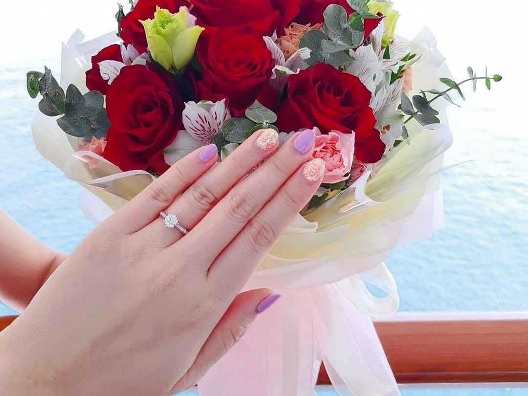 Engagement Ring at hand