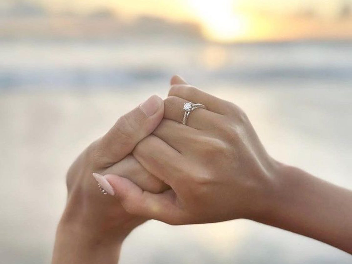 Romantic Proposal at Beach