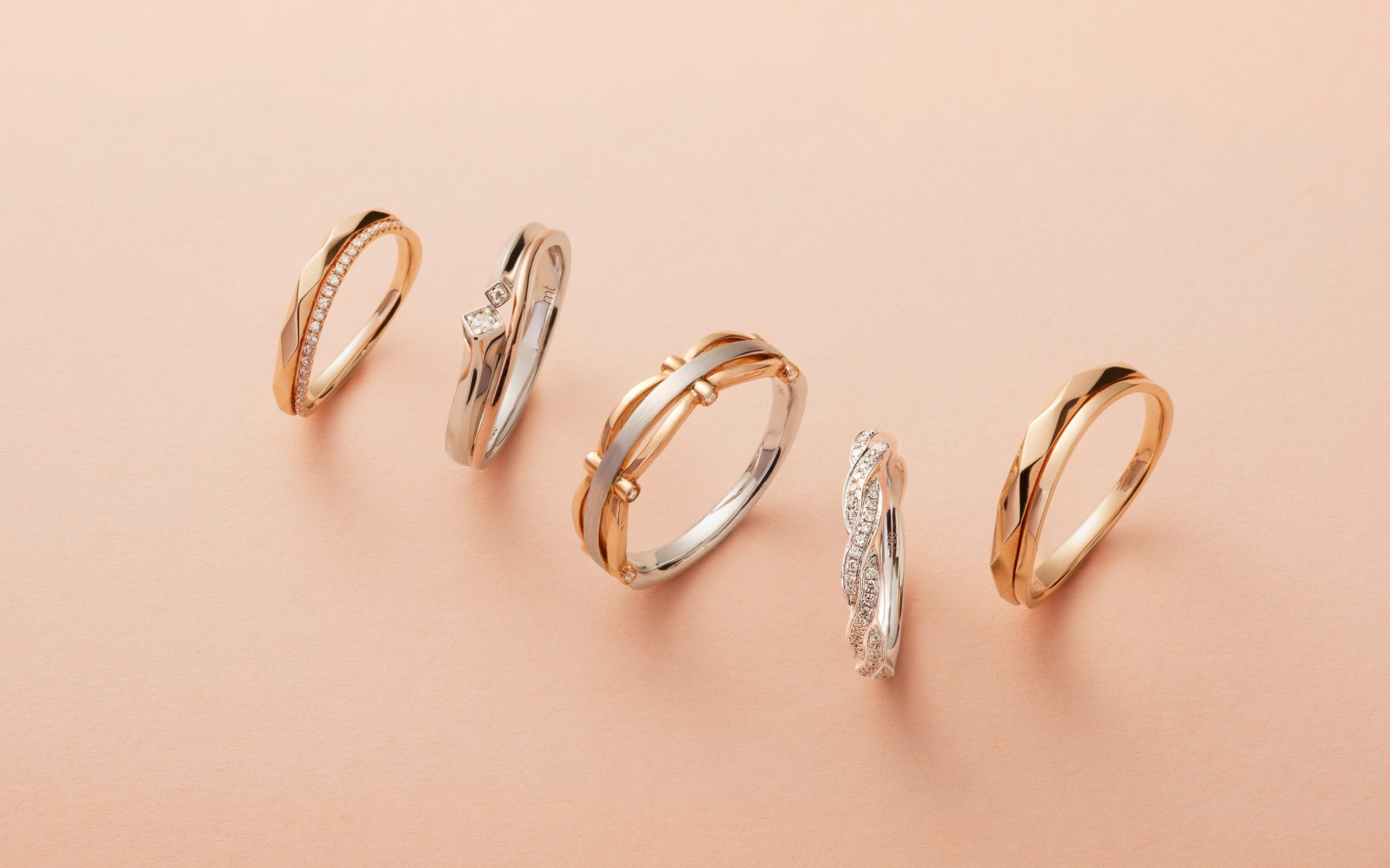Rose Gold Diamond Rings in Singapore by Michael Trio